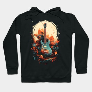 Guitar Moon Color Hoodie